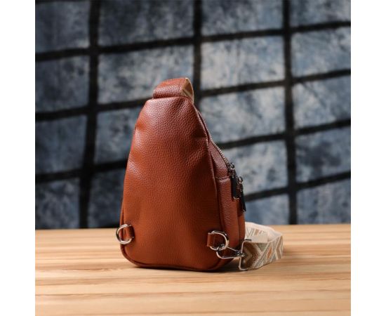 Придбати Женская кожаная сумка слинг Vintage 22938 Коричневый, image , зображення 10, характеристики, відгуки