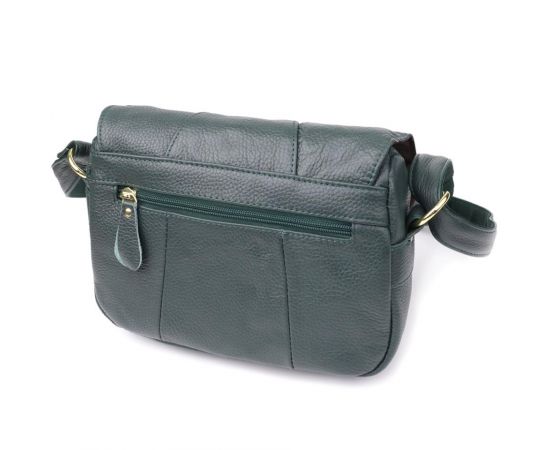 Купить Повседневная женская сумка из натуральной кожи Vintage 22970 Зеленый, фото , изображение 2, характеристики, отзывы