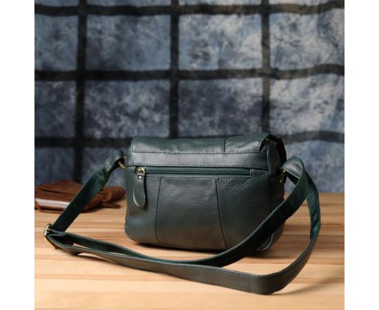 Купить Повседневная женская сумка из натуральной кожи Vintage 22970 Зеленый, фото , изображение 11, характеристики, отзывы