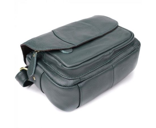 Купить Повседневная женская сумка из натуральной кожи Vintage 22970 Зеленый, фото , изображение 5, характеристики, отзывы