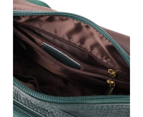 Купить Повседневная женская сумка из натуральной кожи Vintage 22970 Зеленый, фото , изображение 8, характеристики, отзывы