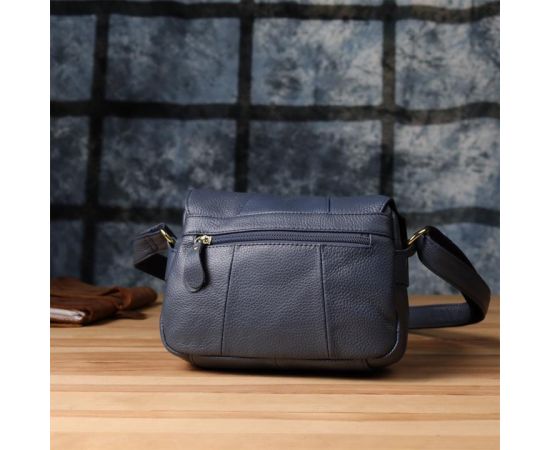 Купить Сумка из натуральной кожи для женщин Vintage 22971 Синий, фото , изображение 12, характеристики, отзывы