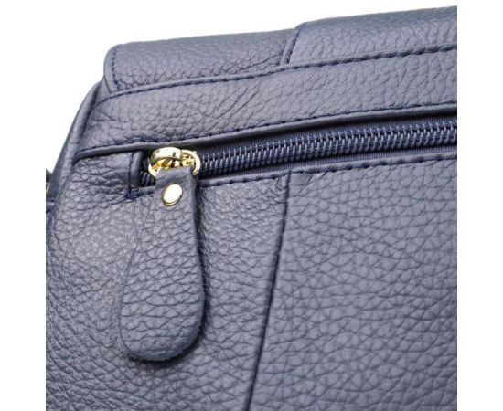 Купить Сумка из натуральной кожи для женщин Vintage 22971 Синий, фото , изображение 5, характеристики, отзывы