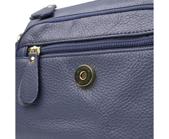 Купить Сумка из натуральной кожи для женщин Vintage 22971 Синий, фото , изображение 7, характеристики, отзывы