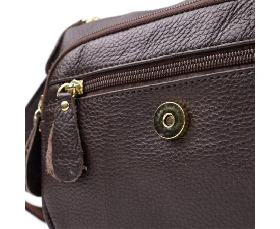 Купить Сумка из натуральной кожи для женщин Vintage 22973 Коричневый, фото , изображение 7, характеристики, отзывы