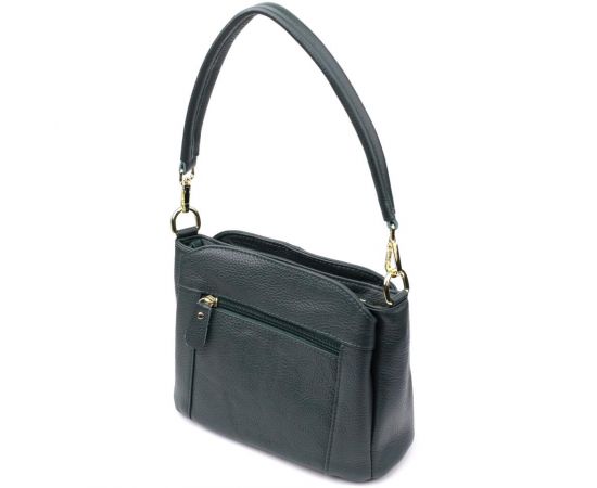 Купить Кожаная сумка для женщин с тремя отделениями Vintage 22977 Зеленый, фото , изображение 2, характеристики, отзывы