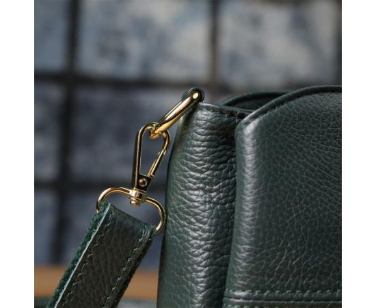Купить Кожаная сумка для женщин с тремя отделениями Vintage 22977 Зеленый, фото , изображение 12, характеристики, отзывы