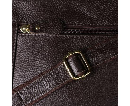 Придбати Женская сумка из натуральной кожи с удобной внутренней организацией Vintage 22979 Коричневый, image , зображення 12, характеристики, відгуки