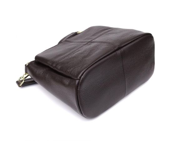 Придбати Женская сумка из натуральной кожи с удобной внутренней организацией Vintage 22979 Коричневый, image , зображення 7, характеристики, відгуки