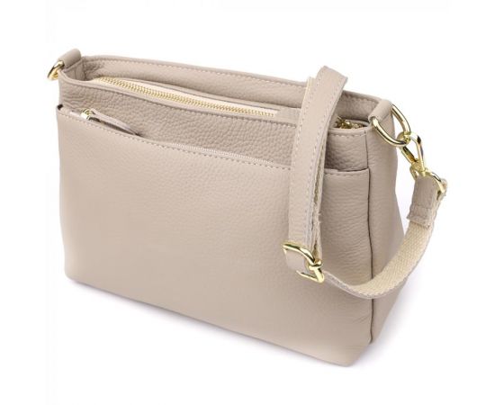 Купить Женская сумка из натуральной кожи с жестким основанием Vintage 22985 Серый, фото , характеристики, отзывы