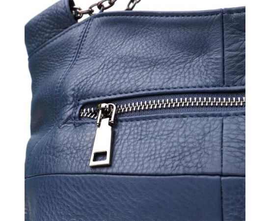 Купить Женская сумка на каждый день из натуральной кожи Vintage 22988 Синий, фото , изображение 5, характеристики, отзывы