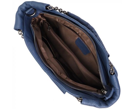 Купить Женская сумка на каждый день из натуральной кожи Vintage 22988 Синий, фото , изображение 8, характеристики, отзывы