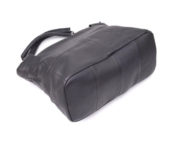 Купить Повседневная сумка для женщин из натуральной кожи Vintage 22989 Серый, фото , изображение 6, характеристики, отзывы