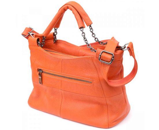 Купить Сумка для женщин из натуральной кожи Vintage 22990 Оранжевый, фото , изображение 2, характеристики, отзывы
