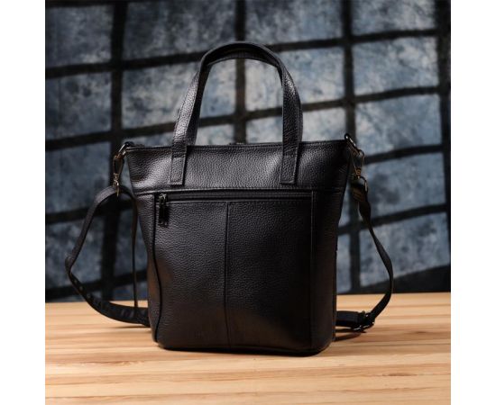 Купить Женская сумка из натуральной кожи Vintage 22993 Черный, фото , изображение 11, характеристики, отзывы