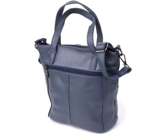Купить Красивая женская сумка из натуральной кожи Vintage 22995 Синий, фото , изображение 2, характеристики, отзывы