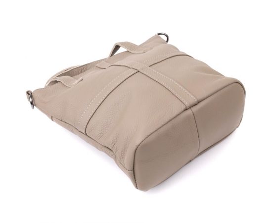 Придбати Женская сумка с ручками из натуральной кожи Vintage 22996 Серый, image , зображення 5, характеристики, відгуки