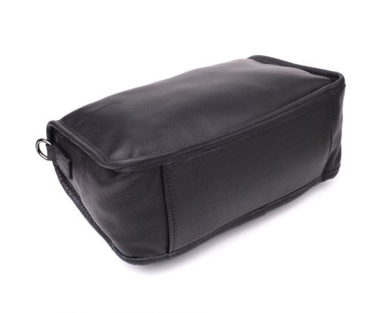 Купить Сумка на плечо из натуральной кожи для женщин Vintage 23001 Черный, фото , изображение 6, характеристики, отзывы