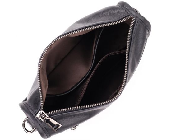 Купить Сумка на плечо из натуральной кожи для женщин Vintage 23001 Черный, фото , изображение 8, характеристики, отзывы