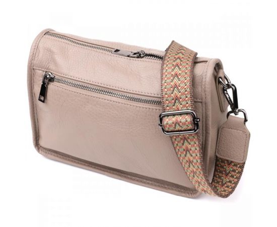 Купить Стильная сумка на плечо из натуральной кожи Vintage 23002 Темно-серый, фото , изображение 2, характеристики, отзывы