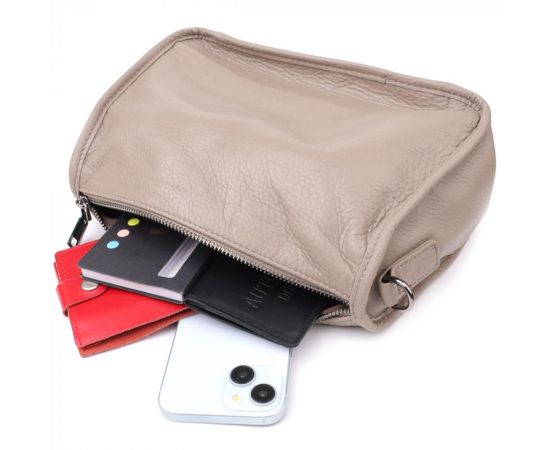 Купить Стильная сумка на плечо из натуральной кожи Vintage 23002 Темно-серый, фото , изображение 8, характеристики, отзывы