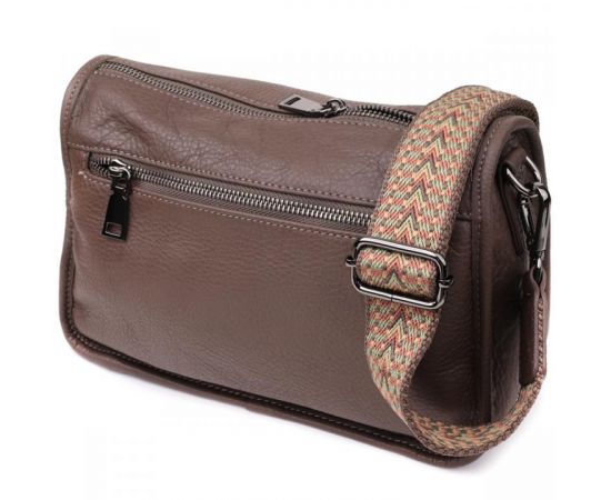 Придбати Женская сумка на плечо из натуральной кожи Vintage 23003 Коричневый, image , зображення 2, характеристики, відгуки