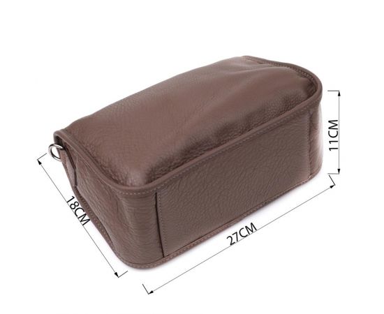 Придбати Женская сумка на плечо из натуральной кожи Vintage 23003 Коричневый, image , зображення 3, характеристики, відгуки