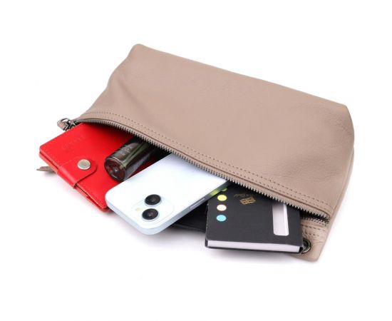 Придбати Женская сумка на плечо из натуральной кожи Vintage 23005 Серый, image , зображення 8, характеристики, відгуки