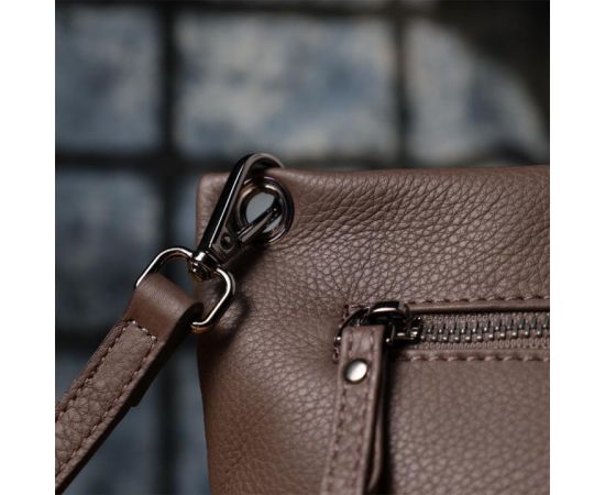 Купить Женская сумка на плечо из натуральной кожи Vintage 23006 Коричневый, фото , изображение 11, характеристики, отзывы