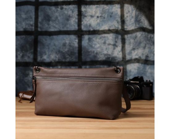Купить Женская сумка на плечо из натуральной кожи Vintage 23006 Коричневый, фото , изображение 9, характеристики, отзывы