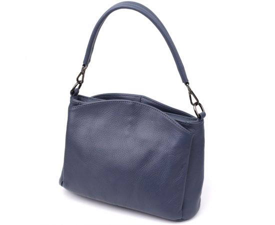 Купить Сумка на плечо из натуральной кожи для женщин Vintage 23009 Синий, фото , характеристики, отзывы