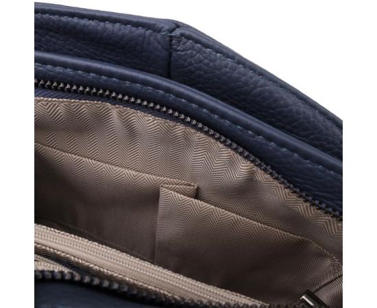 Купить Сумка на плечо из натуральной кожи для женщин Vintage 23009 Синий, фото , изображение 9, характеристики, отзывы