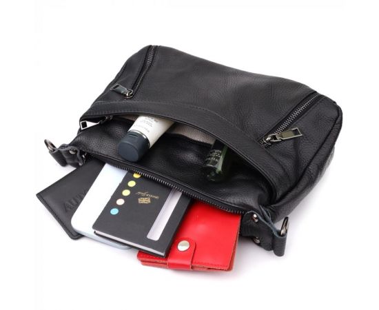 Купить Женская сумка из натуральной кожи Vintage 23011 Черный, фото , изображение 9, характеристики, отзывы