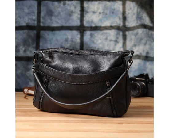 Купить Женская сумка из натуральной кожи Vintage 23011 Черный, фото , изображение 10, характеристики, отзывы