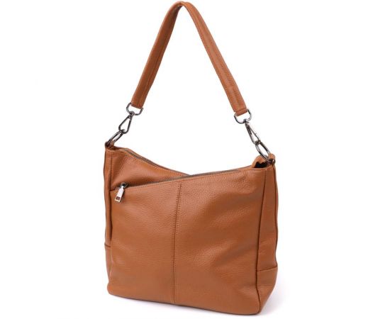 Придбати Женская сумка на два отделения из натуральной кожи Vintage 23012 Коричневый, image , характеристики, відгуки