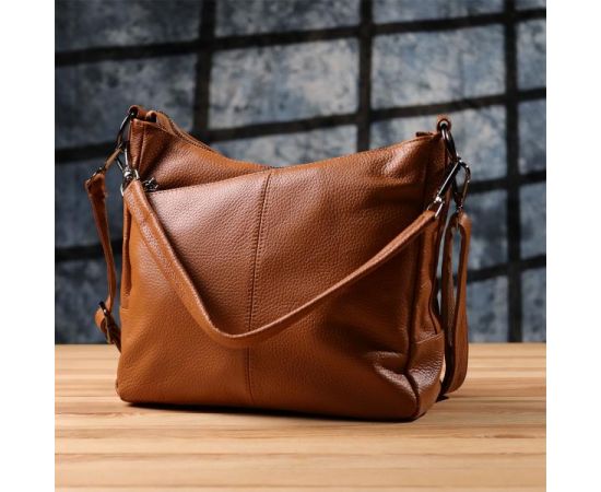 Придбати Женская сумка на два отделения из натуральной кожи Vintage 23012 Коричневый, image , зображення 10, характеристики, відгуки