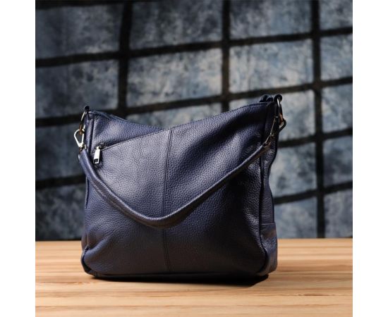 Купить Сумка для женщин на два отделения из натуральной кожи Vintage 23013 Синий, фото , изображение 11, характеристики, отзывы