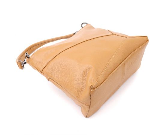 Придбати Женская сумка на два отделения из натуральной кожи Vintage 23015 Светло-коричневый, image , зображення 5, характеристики, відгуки