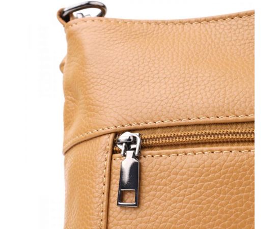 Придбати Женская сумка на два отделения из натуральной кожи Vintage 23015 Светло-коричневый, image , зображення 6, характеристики, відгуки