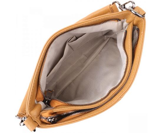 Придбати Женская сумка на два отделения из натуральной кожи Vintage 23015 Светло-коричневый, image , зображення 8, характеристики, відгуки