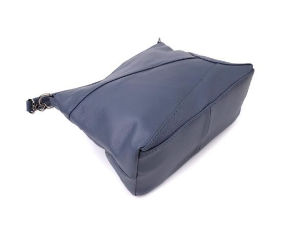 Придбати Женская сумка на два отделения из натуральной кожи Vintage 23016 Синий, image , зображення 5, характеристики, відгуки