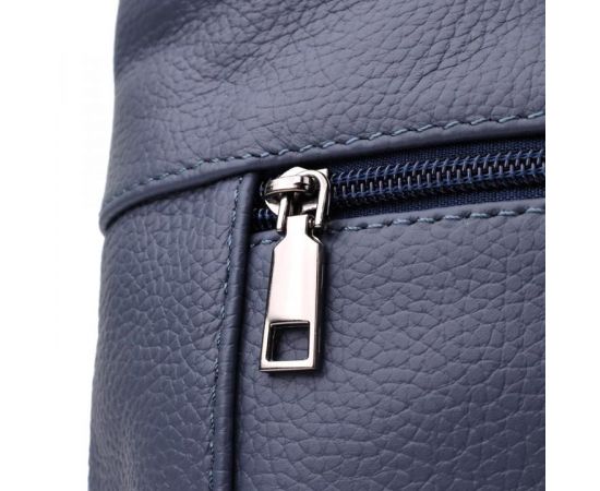 Придбати Женская сумка на два отделения из натуральной кожи Vintage 23016 Синий, image , зображення 6, характеристики, відгуки