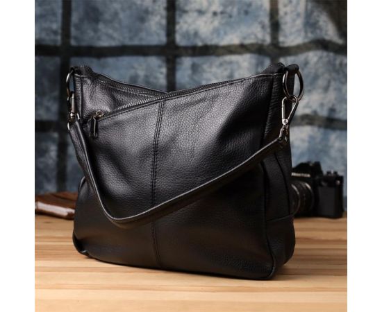 Купить Женская сумка с двумя ремешками из натуральной кожи Vintage 23053 Черный, фото , изображение 11, характеристики, отзывы