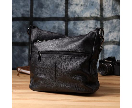 Купить Женская сумка с двумя ремешками из натуральной кожи Vintage 23053 Черный, фото , изображение 12, характеристики, отзывы