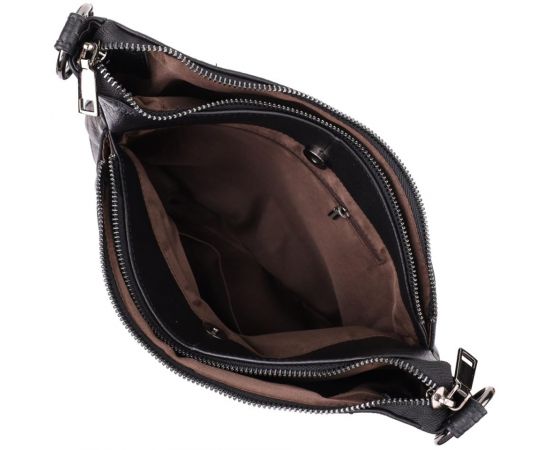 Купить Женская сумка с двумя ремешками из натуральной кожи Vintage 23053 Черный, фото , изображение 8, характеристики, отзывы