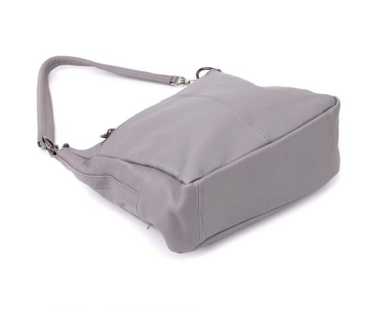 Купить Женская сумка с двумя ремешками из натуральной кожи Vintage 23054 Серый, фото , изображение 7, характеристики, отзывы