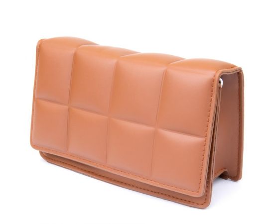 Придбати Горизонтальная мягкая сумка из кожзаменителя Vintage sale_14909 Коричневая, image , характеристики, відгуки