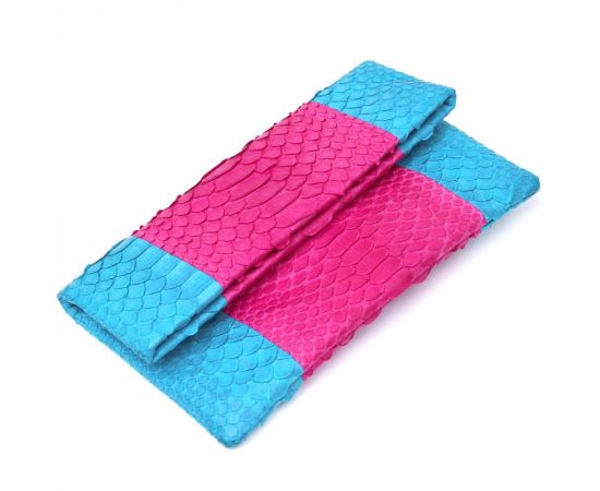 Купить Яркий женский клатч Snake Leather sale_14993 Розовый, фото , характеристики, отзывы