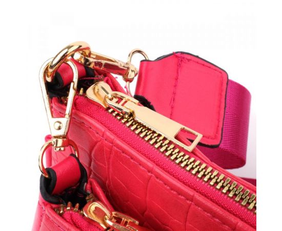 Купить Женский удобный двойной клатч из экокожи Vintage sale_15136 Розовый, фото , изображение 3, характеристики, отзывы