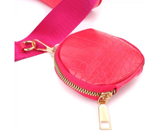 Купить Женский удобный двойной клатч из экокожи Vintage sale_15136 Розовый, фото , изображение 5, характеристики, отзывы